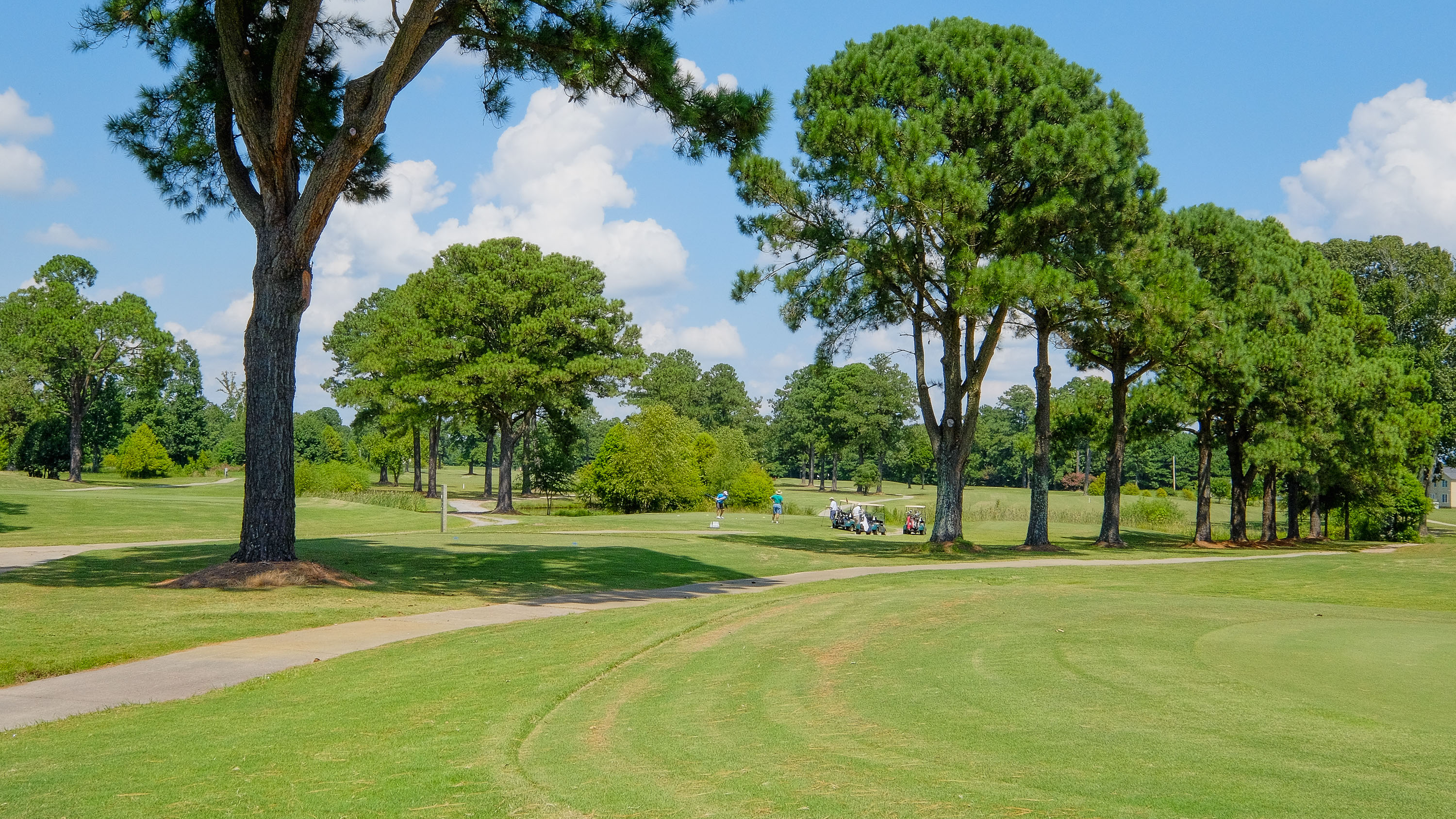The lovely landscaping at the Links at Mulberry Hill